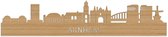 Skyline Arnhem Bamboe hout - 120 cm - Woondecoratie - Wanddecoratie - Meer steden beschikbaar - Woonkamer idee - City Art - Steden kunst - Cadeau voor hem - Cadeau voor haar - Jubileum - Trouwerij - WoodWideCities