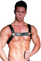 Leather Chest Harness - Zwart - BDSM - Fetish Kleding Heren - Heren Lingerie - Heren Body