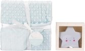 Interbaby Deken Met Lamp Junior 80 X 110 Cm Fleece Groen 2-delig
