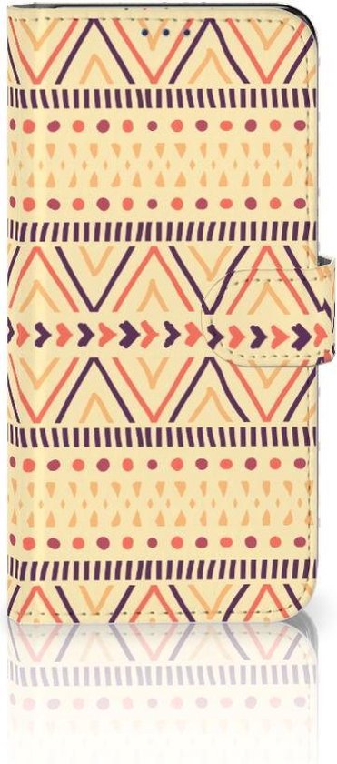 Étui de Bumper Folio pour Nokia 5.4 Coque Jaune Aztèque