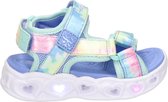 Skechers Heart Lights meisjes sandaal - Blauw multi - Maat 30