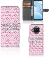 Bookcase Xiaomi Mi 10T Lite Hoesje Flowers Pink DTMP