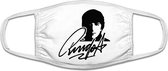 Ringo Starr mondkapje | Liverpool | Beatles | popmuziek | grappig | gezichtsmasker | bescherming | bedrukt | logo | Wit mondmasker van katoen, uitwasbaar & herbruikbaar. Geschikt voor OV