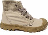 Palladium Pampa Hi Dames Veterschoen 92352084 Lunar Rock / putty Maat 39