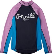 O'Neill - UV zwemshirt voor meisjes - Longsleeve - Skins - Donkerblauw - maat 128cm