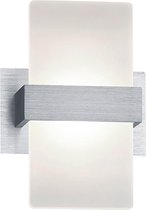 OSRAM - LED Wandspot - Nitron Plankton - 4W - Warm Wit 3000K - 1-lichts - Rechthoek - Mat Grijs - Aluminium
