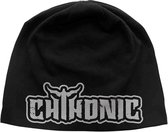 Chthonic Beanie Muts Logo Zwart