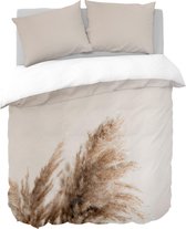 Y-NOT - Pampas Gras - Dekbedovertrek - Katoensatijn - 1 Persoons - 140x200/220 cm - Multi