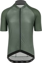 BIORACER Wielershirt Heren korte mouw - Model Sprinter Coldblack - extra UV-bescherming - Olijfgroen - XL - Ideaal voor de brandende zon te trotseren