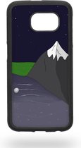 Mountain in the night sky Telefoonhoesje - Samsung Galaxy S6