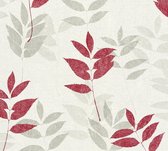Natuur behang Profhome 372613-GU vliesbehang licht gestructureerd met natuur patroon mat rood grijs beige 5,33 m2