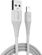 GOLF GC-64m Micro USB naar USB 3A Snel opladen USB-gegevenskabel voor Galaxy, Huawei, Xiaomi, HTC, Sony en andere smartphones (wit)