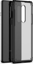 Voor OnePlus 8 Vierhoekige schokbestendige TPU + pc-beschermhoes (zwart)