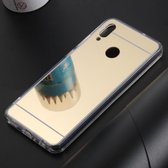 Ultradunne galvaniseren spiegel acryl TPU beschermende achterkant van de behuizing voor Huawei Honor 10 Lite (goud)