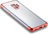 Voor Galaxy S9 Three Sections Electroplating Side TPU beschermende achterkant van de behuizing (rood)