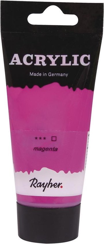 Mat roze acrylverf/hobbyverf op waterbasis 75 ml - Schilderen/knutselen -  Voor... | bol