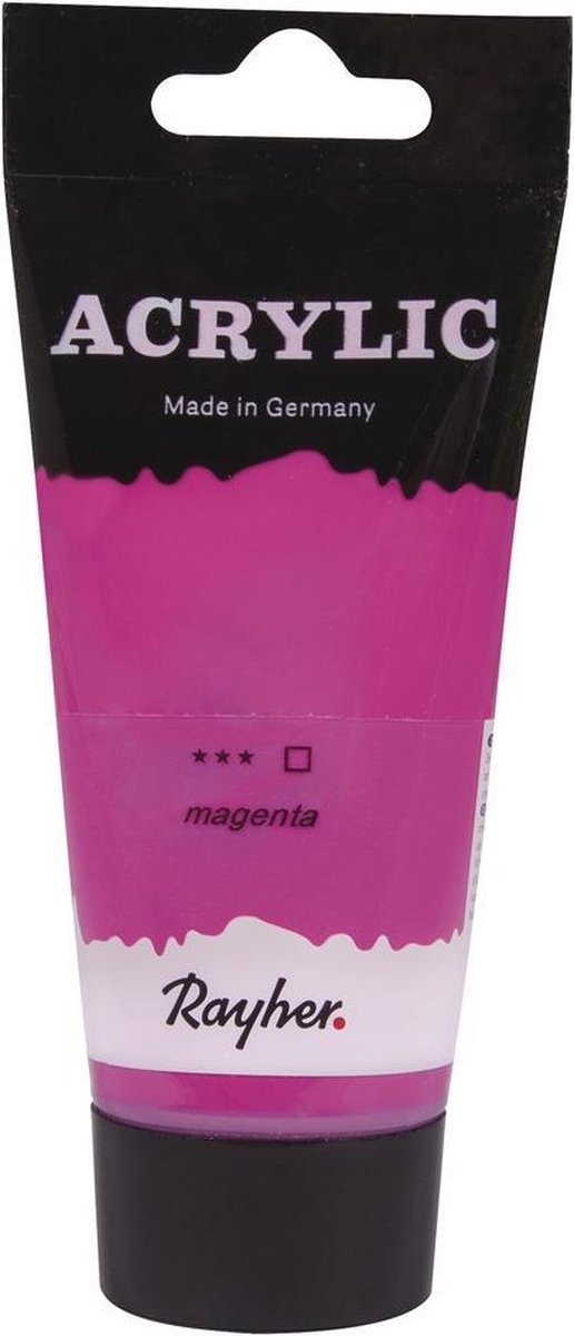 Mat roze acrylverf/hobbyverf op waterbasis 75 ml - Schilderen/knutselen - Voor kinderen en volwassenen