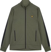 Lyle and Scott Sleeve Tape Full Zip Midlayer heren casual sweater donkergroen