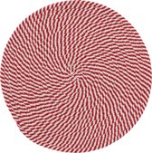 J-Line Placemat Gevlochten Papier Rood