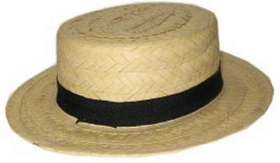 8x stuks lou Bandy gondoliers verkleed hoedjes - Stro/riet hoedjes voor  volwassenen | bol.com