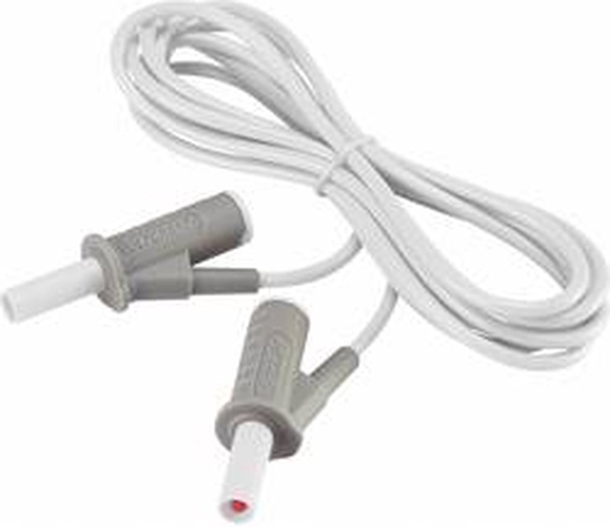 VOLTCRAFT MSB-501 Veiligheidsmeetsnoer Banaanstekker 4 mm Banaanstekker 4 mm 2.00 m Wit 1 stuk(s)