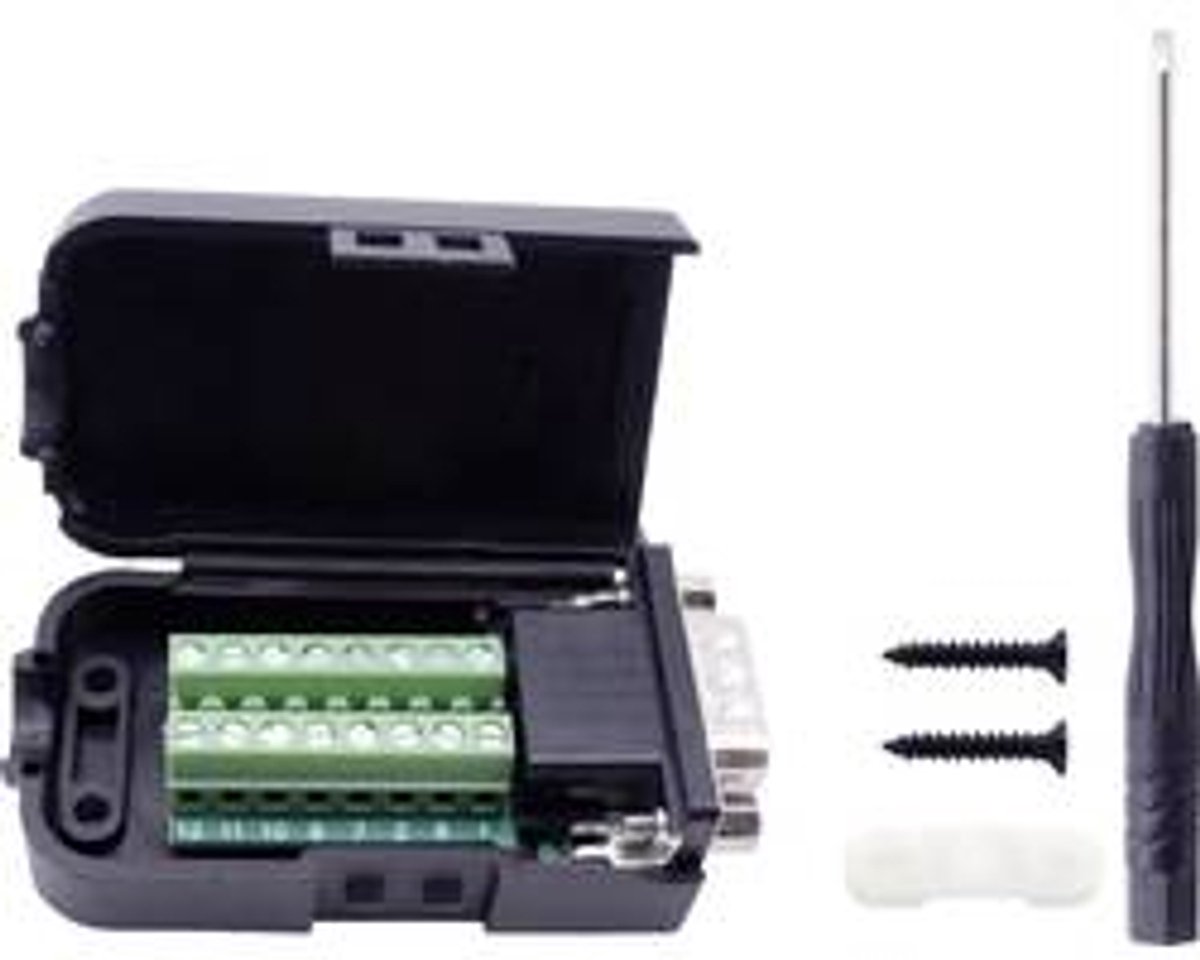 TRU COMPONENTS T1904C096 D-sub male connectorset Aantal polen: 15 Schroeven 1 stuk(s)