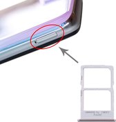 SIM-kaarthouder + NM-kaarthouder voor Huawei P40 Lite (zilver)