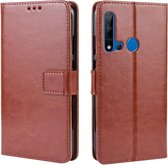 Retro Crazy Horse Texture Horizontale Flip Leren Case voor Huawei P20 lite (2019) / Nova 5i, met houder & kaartsleuven & fotolijst (bruin)