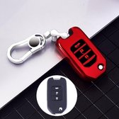 Auto All-inclusive Soft TPU Sleutel Beschermhoes Sleutelhoes met sleutelring voor Honda vouwen (rood)