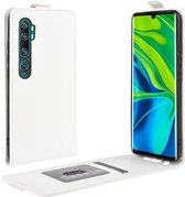 Voor Xiaomi Mi Note 10 / Note 10 Pro / CC9 Pro R64 Textuur Enkele Verticale Flip Leren Beschermhoes met Kaartsleuven & Fotolijst (Wit)