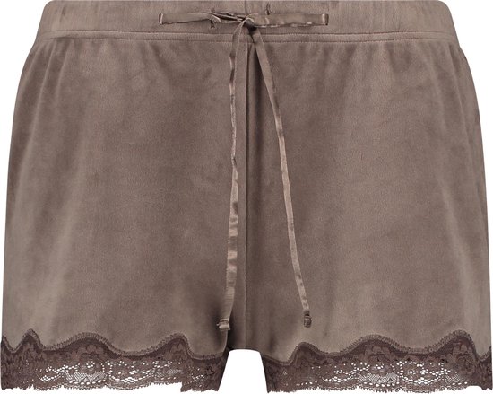 Hunkemöller Dames Shorts Velours Lace