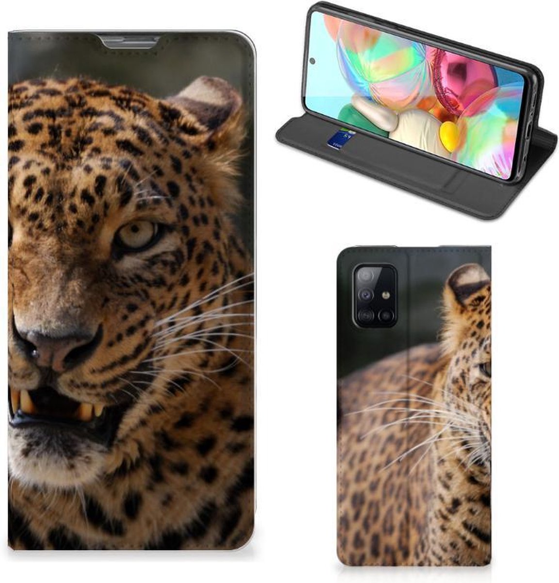Samsung Galaxy A71 Hoesje maken Luipaard