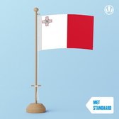 Tafelvlag Malta 10x15cm | met standaard