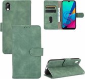 Voor Huawei Honor 8S / Y5 (2019) Effen Kleur Huidgevoel Magnetische Gesp Horizontale Flip Kalfsstructuur PU Lederen Case met Houder & Kaartsleuven & Portemonnee (Groen)