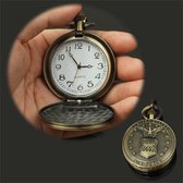 Klassiek zakhorloge in quartz-uurwerk in havikstijl met haak