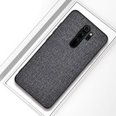 Voor Xiaomi Redmi 9 schokbestendige doektextuur PC + TPU beschermhoes (grijs)