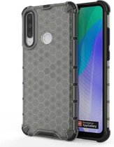 Voor Huawei Y7P schokbestendige honingraat pc + TPU-hoes (grijs)