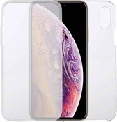 Voor iPhone XS & X PC + TPU Ultradunne dubbelzijdige all-inclusive transparante hoes