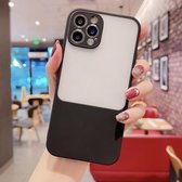 Candy Color schokbestendig TPU-hoesje voor iPhone 12 (zwart)
