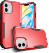 TPU + pc schokbestendige beschermhoes voor iPhone 11 (rood + zwart)