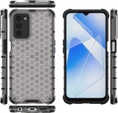 Voor OPPO A55 5G schokbestendige honingraat pc + TPU-hoes (wit)