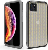 Voor iPhone 11 Pro 2 in 1 TPU + pc effen kleurencombinatie Drop (grijs + goud)