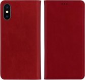 Voor iPhone XS / X DZGOGO ZEN-serie schokbestendig PU + TPU beschermhoes met houder & kaartsleuven en portemonnee (rood)