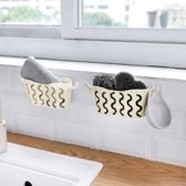 2 stuks zuignap opslag hangende mand kraan afvoer mand (beige)