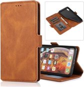 Voor iPhone XS Max Retro Magnetische Sluiting Horizontale Leren Flip Case met Houder & Kaartsleuven & Fotolijst & Portemonnee (Bruin)