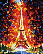 Paint by Number - Schilderen op Nummer - The Eiffel tower - paintbynumber.eu