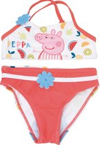 Nickelodeon Bikini Peppa Pig Meisjes Polyester Wit Maat 4 Jaar