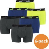 Puma Boxershorts Grey Melange Yellow 6-pack