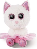 Nici Knuffel Glubschis Kat Junior 25 Cm Pluche Wit/roze