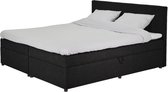 Boxspring Dallas - 140x210 cm - Boxspring met opbergruimte Kleur: zwart